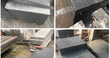 辽宁 芝麻黑地铺石材