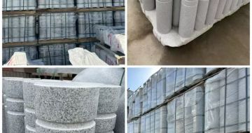 辽宁 芝麻白花岗岩挡车柱、隔离柱多少钱