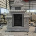 辽宁 芝麻灰高档墓碑、土墓，一套也支持定做