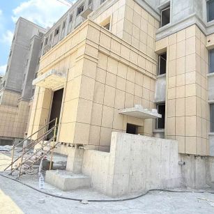 辽宁 黄金麻干挂，工地实拍