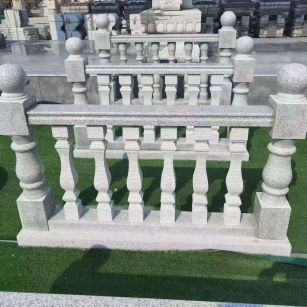 辽宁 别墅石材栏杆特写