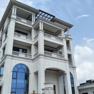 辽宁芝麻白别墅干挂效果展示