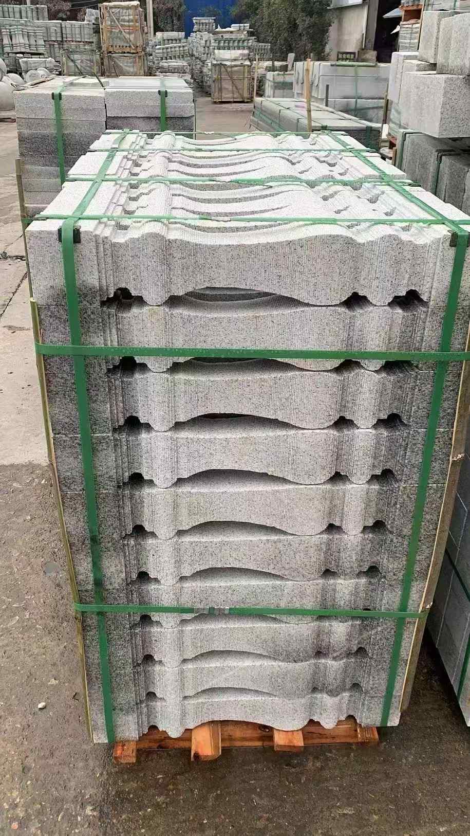 辽宁 芝麻白方形拉丝面，栏杆花瓶柱