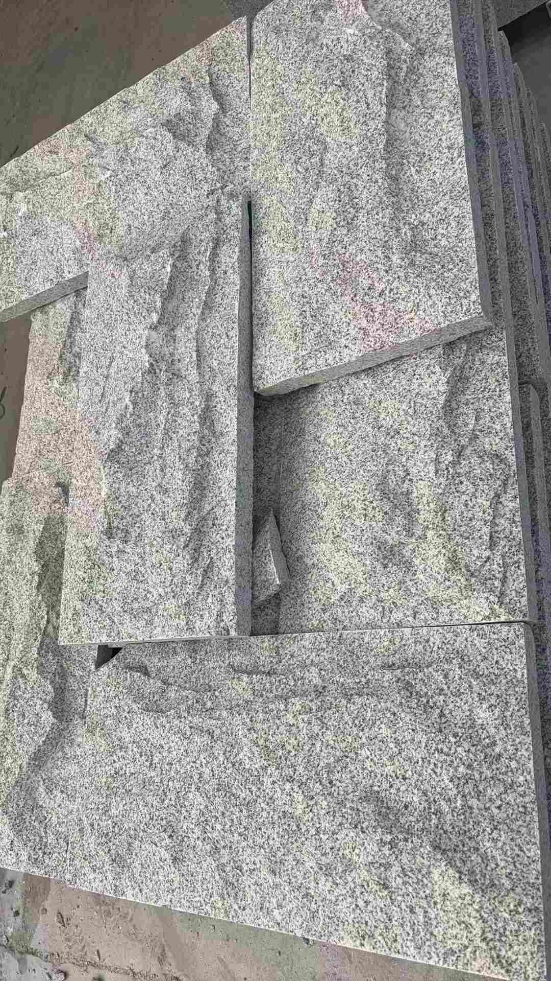 辽宁 芝麻白自然面花岗岩成品板